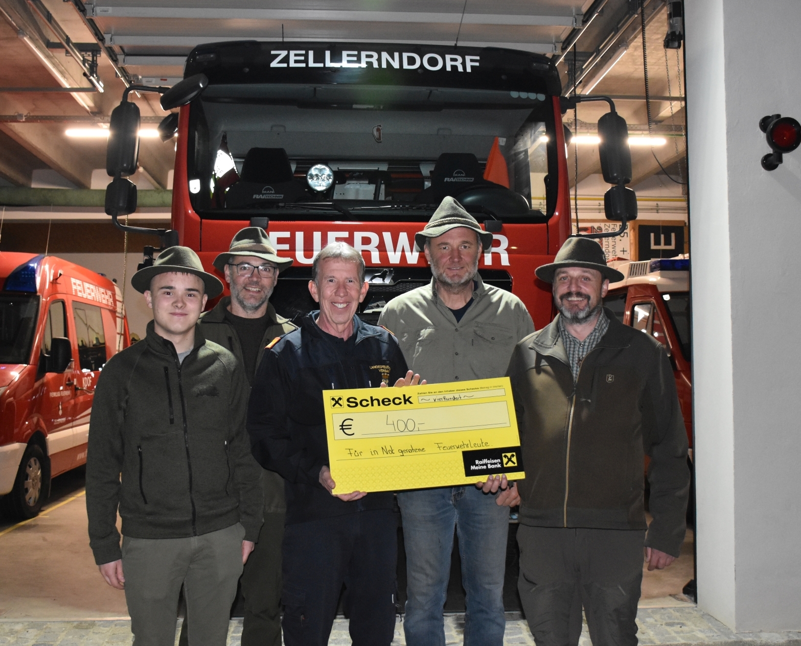 Spendenübergabe der JG Zellerndorf